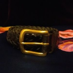 🌼3/$15🌼Black Leather Braided Belt